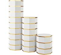 Étagère à chaussures moderne rotative à 360° avec portes - Meuble à chaussures autoportant pour entrée et couloir - Tour de rangement à chaussures réglable à 3 couches (blanc) - Coin peu encombrant