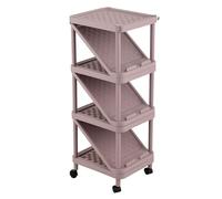 Étagère à chaussures multicouche, haute étagère verticale à chaussures avec poulie mobile, support pour placard étroit, couloir, placard, salon, motif damier (C 7 étages)