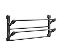Étagère à chaussures murale pliable double couche pour économiser de | Installation adhésive, design de drainage coudé, étagère de rangement pliable pour salle de bain, couloir, entrée