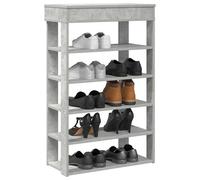 Étagère à chaussures noir 60x30x98 cm bois d'ingénierie vidaXL