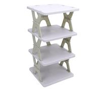 Étagère à Chaussures Pliable à 4 Niveaux, étagère à Chaussures Pliable, Rangement de Chaussures Pliable, Organisateur de Chaussures Peu Encombrant sans Assemblage