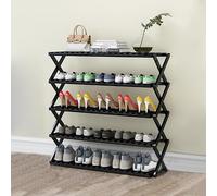 Étagère à chaussures pliable B sans installation - Meuble de rangement multicouche pour la maison et le dortoir - Simple et économique - Solution de rangement pour porte d'économie d'espace