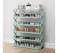 Étagère à chaussures pliable en bambou - Organiseur de rangement en bois multicouche, aucun assemblage nécessaire, design peu encombrant pour un accès facile, décoration d'intérieur élégante pour