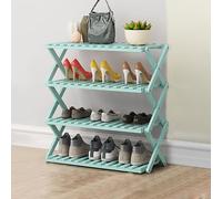 Étagère à chaussures pliable en bambou - Rangement à chaussures en bois multicouche aucune installation nécessaire Design économique pour un rangement facile