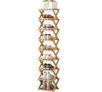 Étagère à chaussures pliable pour entrée, étagère de rangement à chaussures pour placard, présentoir à chaussures compact pour couloir, couleur originale, design peu encombrant