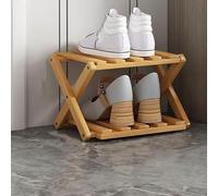 Étagère à Chaussures Pliante en Bambou de 2 à 9 Couches, autoportante, réglable, adaptée aux entrées, aux Salons, aux couloirs et aux Coins des Chambres principales(2)