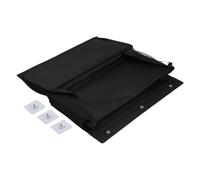 Étagère à chaussures pour camping-cars avec porte à ruban adhésif | Sac de rangement mural peu encombrant avec grandes poches profondes | Organiseur en tissu Oxford pour espaces étroits (noir)