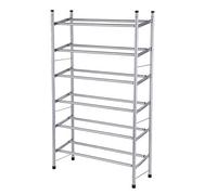 Étagère à chaussures réglable en métal à 6 niveaux, gain de place, design télescopique, haute capacité, nizer pour placard, entrée et chambre à coucher Solutions de rangement