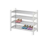Etagère à chaussures RESA 4 tablettes laqué blanc