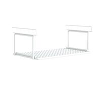 Étagère à chaussures rétractables - réglable sous étagère d'armoire, cadre de rail empilable | Volet à glissière Clips-on, pièce jointe à plusieurs niveaux, porte-sous-couche amovible avec poignées de