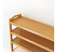 Étagère à chaussures robuste en bambou respectueux de l'environnement, étagère de rangement portable anti-poussière et antidérapante pour l'organisation de la maison, solution d'économie d'espace pour