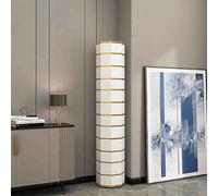 Étagère à chaussures ronde rotative à 360°, tour de rangement d'angle en métal, nizer à chaussures vertical, 43 x 127 cm, design élégant et peu encombrant pour la maison et le bureau