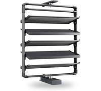 Étagère à chaussures rotative à 360° - Armoire de rangement cachée peu encombrante avec portes pour entrée Design gris foncé élégant (taille : 1766-1966 mm) - Parfait pour nizing chaussures