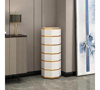 Étagère à chaussures rotative à 360° - Design octogonal - Élégant - Solution de rangement simple pour chaussures - Dimensions : 35 x 35 x 210 cm - Élégant et fonctionnel.