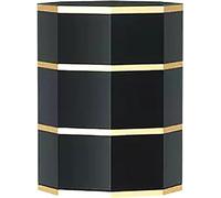 Étagère à Chaussures Rotative avec Portes - Tour D’Organisation De Chaussures Moderne pour L’entrée - Armoire à Chaussures en Métal pour Coin De Couloir, Black, 3 Tiers