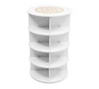 Étagère à chaussures rotative, étagère de rangement multifonctionnelle, étagère de bureau, décoration de chaussures, sacs, chapeaux, ornements, petites plantes en pot, CD, etc. et peut être stockée