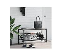 Etagère à chaussures sonoma gris 90x30x45 cm bois d'ingénierie 833421