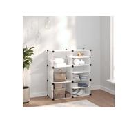 Etagère à chaussures Transparent 84x31,5x93 cm PP