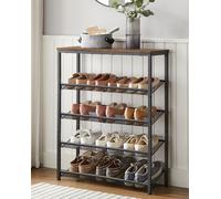 Étagère à chaussures VASAGLE Armoire à chaussures avec 5 niveaux de rangement pour chaussures vintagebraun