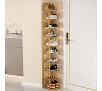 : Étagère à Chaussures Verticale à 10 Niveaux pour entrée, Couloir, Salle de Bain, présentoir de Fleurs Pliable pour Le Salon Familial, Durable et Peu encombrant.