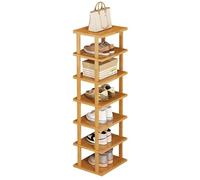 Étagère à chaussures verticale en bois, facile à installer, sans outils, rangement autonome pour entrée, couloir, placard