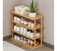 Étagère à chaussures verticale en bois pour économiser de l'espace pour petits espaces, design à monter soi-même, tour à chaussures haute et étroite pour entrée, chambre à coucher, coin garage
