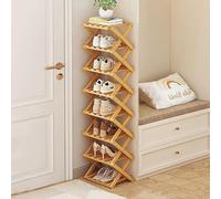 Étagère à chaussures verticale en bois pour entrée, espace étroit, nizer, support pliable pour placard, couloir, salon, installation facile, design peu encombrant