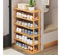 Étagère à chaussures verticale en bois pour petits espaces, tour de rangement haute et étroite pour entrée, chambre à coucher, coin à faire soi-même, solution d'économie d'espace pour chaussures