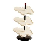 Étagère à chaussures verticale en forme de papillon avec nizer d'angle indépendant, gain de place pour dortoirs et petits espaces, blanc, design à 3 niveaux