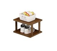 Étagère à chaussures verticale peu encombrante, grande étagère d'angle à 2 niveaux, tour à chaussures en bois autoportante pour entrée, assemblage sans outils, design étroit pour les petits espaces