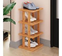 Étagère à chaussures verticale - Peu encombrante - Pour entrée, chambre à coucher, sous le lit - Parfait pour les petits espaces - Design ouvert pour un accès facile