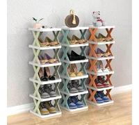 Étagère à chaussures verticale pliable à 5 couches - Solution de rangement créative multicouche pour une niisation efficace - Facile à installer - Design peu encombrant parfait pour la maison et