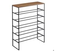 Étagère à Chaussures YAMAZAKI Home - 5 Niveaux - Noir - Design Contemporain