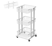 Étagère à collation sur roulettes - Panier réglable à 5 niveaux pour frites, fruits, légumes et bonbons