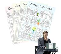 Étagère à colorier pour la Bible - Tableau des progrès de l'étagère, planificateur pour l'étude de la foi, panneau de coloration tracer la lecture de la Bible, ensemble de lay