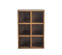 Étagère à Compartiments - DVD/CD Cabinet - bibliothèque - Armoire Murale - Brun