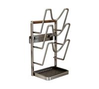 Étagère à couvercle en acier inoxydable - Manique polyvalente, rangement de plateau amovible, accessoires de cuisine peu encombrants | Organisation pratique pour ustensiles de cuisine, assiettes