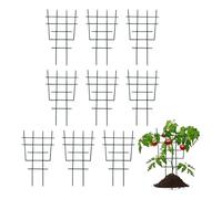 Étagère à d'intérieur, 10 pièces empilables réglables en Acier Inoxydable - Bâtons de Support pour grimpantes, pour Lierre clématites Pothos Monstera