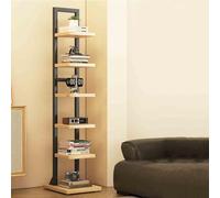 Étagère à dos en métal, tour verticale à 4/6 niveaux, design échelle étroite, affichage multifonction pour la maison, le bureau, bibliothèque flottante invisible, style haut pour organiser les livres