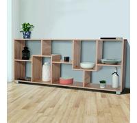 IDMarket Étagère à double position Tania Bois imitation hêtre L.161 cm