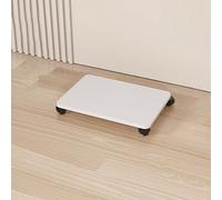 Étagère à DVD Blanche - Présentoir pour Jeux et CD - Meuble multimédia d'angle, idéal pour Les Salons et Les Studios d'enregistrement (50 x 35 cm)