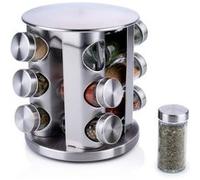 étagère à épices alpina Noir Verre H22xl19xL19cm Noir G