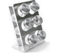 Étagère à épices avec 6 bocaux à épices 6x 100ml boîtes à épices Étagère de cuisine Épices Organisateur