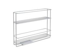 Etagère à épices coulissante en métal argenté IN&OUT, avec système EASYFIX