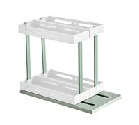 Étagère à épices de cuisine - Chariot de rangement à roulettes à 2 à 4 niveaux pour cuisine, bureau, salon, table de chevet, salle de bain et maquillage - Solution d'économie d'espace