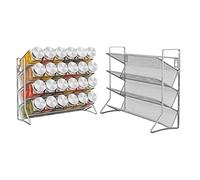 Étagère à épices debout pour épices, support à épices en métal, peut contenir beaucoup de pots à épices pour armoire de cuisine et plan de travail, bocaux à épices non inclus, gris argenté