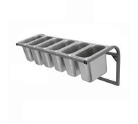 Étagère À Épices en Acier Inoxydable, Station De Garniture De Pizza, Ensemble De Conteneurs Muraux pour Buffets, Cuisines Commerciales Intérieures Et Extérieures, Buffets Et Événements Traiteur (D)