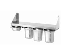 Étagère à épices en Inox pour 4 bacs GN1/6 - Bartscher