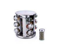 alpina Support à épices rotatif avec pots Ø 19 X 23 CM 360º Rotatif 12 Pots Acier inoxydable