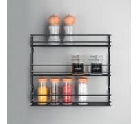 Étagère à épices Pepito 4 LAVA, 4 niveaux, noir mat